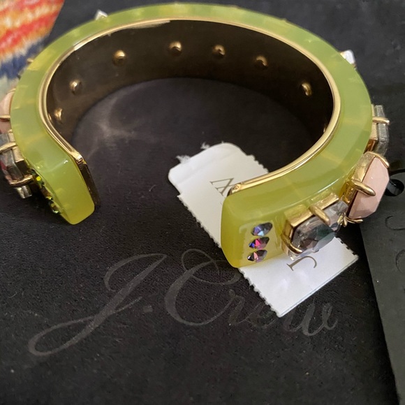J Crew Yellow Crystal Cuff Bracelet - Picture 10 of 10